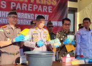Polres Parepare, Gelar Pemusnahan Barang Bukti Tindak Pidana