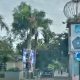 Terekam CCTV, Baligho Calon Bupati Sidrap Dirusak Orang Tak Dikenal