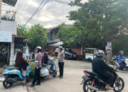 Satlantas Polres Sidrap, Warning Pengendara Motor Tanpa Helm
