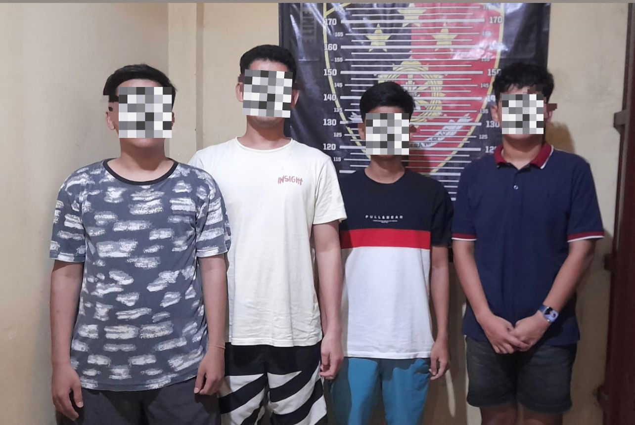 Polres Sidrap Tangkap 4 Pelaku Penganiyaan Anak Dibawah Umur
