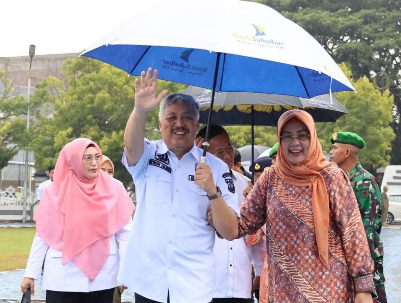Masa Jabatan Berakhir, Pelepasan Irwan-Alimin Digelar di Kantor Bupati Pinrang