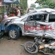 Lepas Kendali, Mobil Brio Tabrak Tiga Pengendara di Poros Sidrap-Pare