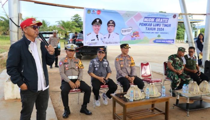 Bupati Luwu Timur Lepas Rombongan Arus Balik Gratis