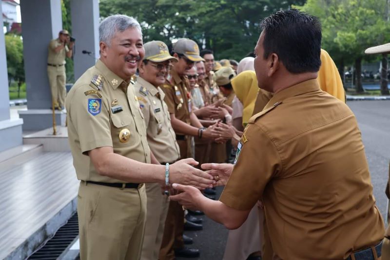 Irwan Hamid-Alimin, Pimpin Apel Gabungan Pemkab Pinrang