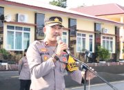 Kompol Ahmad Rosma Pimpin Apel Pagi di Mapolres Sidrap