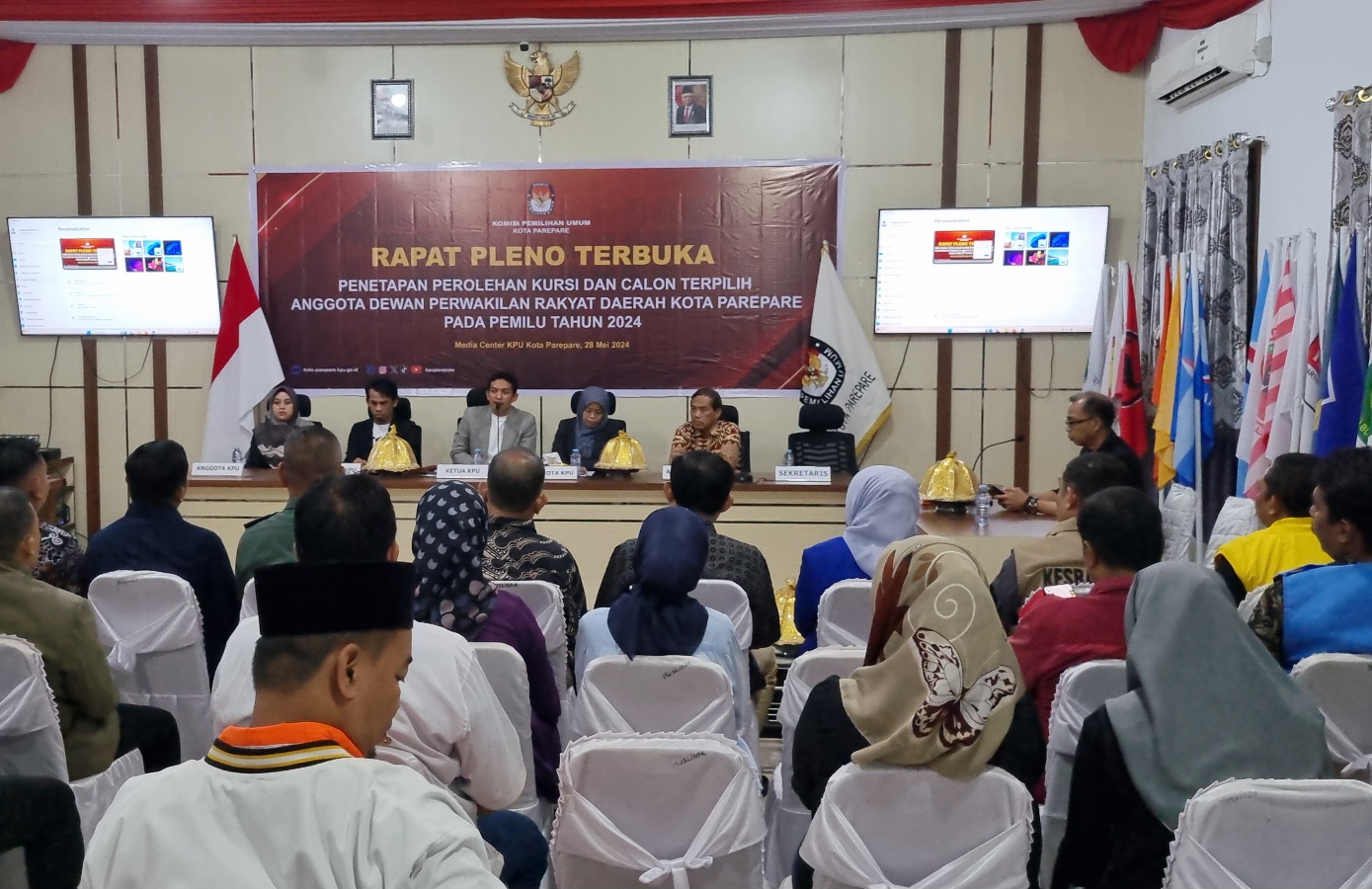 KPU Parepare Tetapkan 25 Calon Anggota DPRD Terpilih