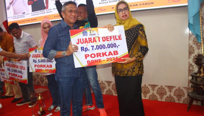 Tanete Riattang Barat Juara Umum Porkab Bone 2024