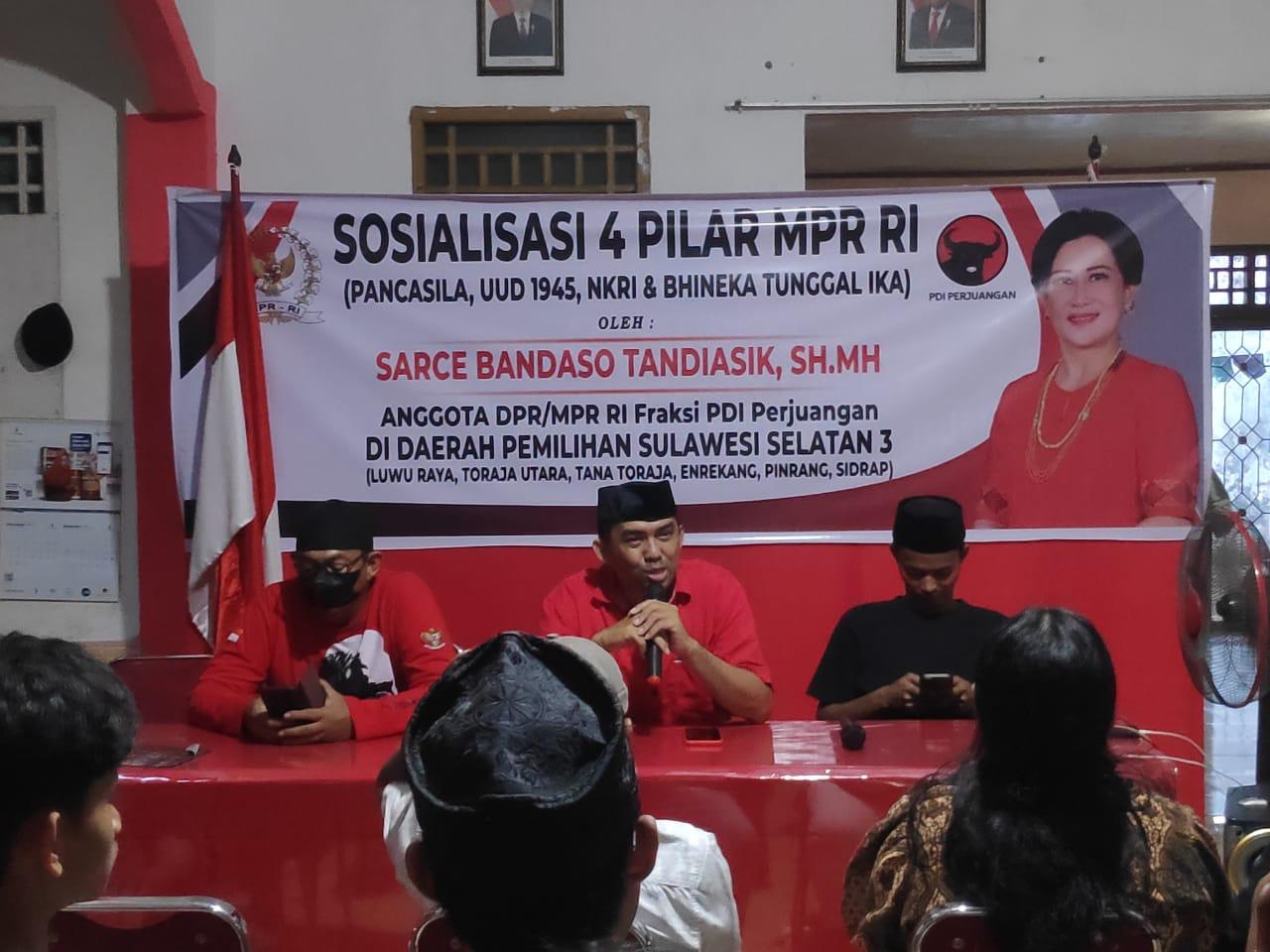 Anggota DPR RI, Sarce Bandaso Gelar Sosialisasi 4 Pilar MPR RI di Kota Palopo