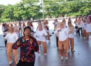 Tiga Pesan Fadliah Firman Saat Senam Bersama DPW di Karebosi