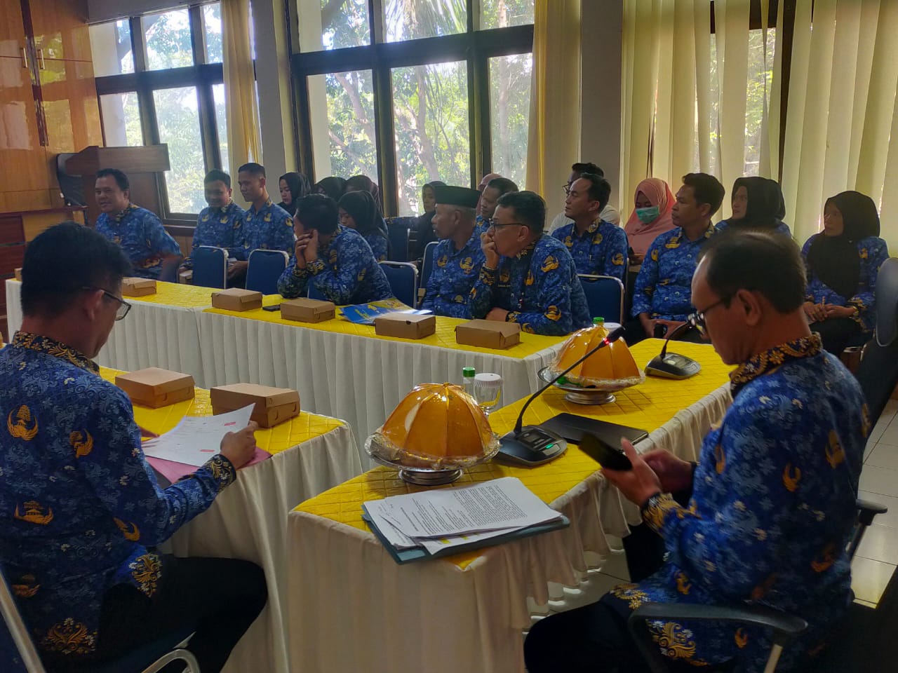 Inspektur Daerah Bone Pimpin Rapat Evaluasi MCP KPK