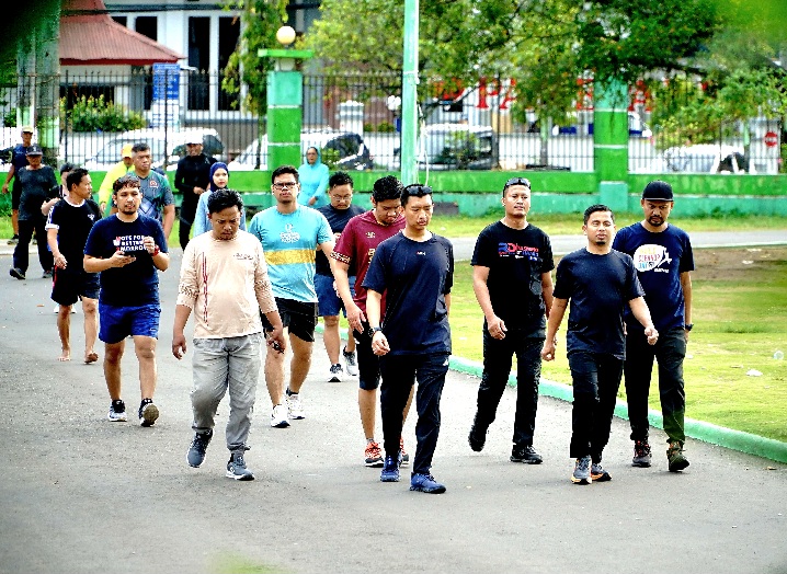 TSM Joging Bersama Komandan TKN Fanta Prabowo-Gibran   