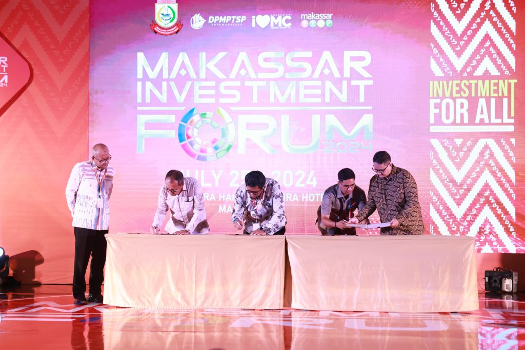 Wali Kota Makassar Danny Pomanto Teken 2 MoU di MIF 2024