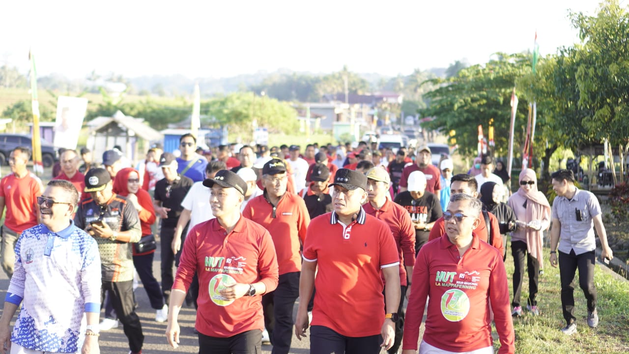 Dampingi Pj Gubernur, Pj Bupati Bone Hadiri HUT RSUD Lamappapenning Bone