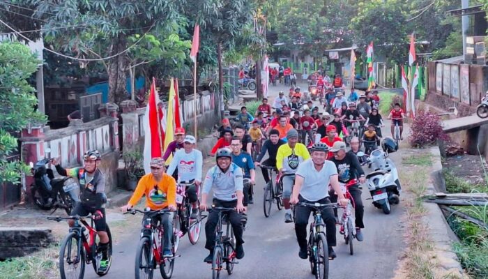 Sepeda Santai dan Hias Juga Semarakkan HUT ke 79 RI di Kabupaten Takalar