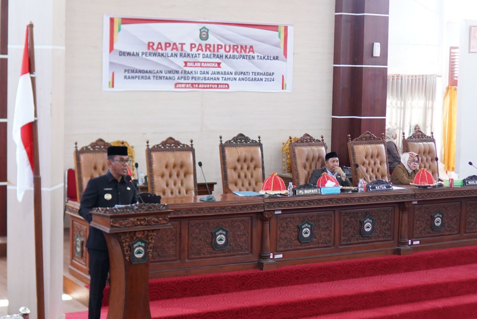 Ini Jawaban Pj Bupati atas Tanggapan  Fraksi DPRD Takalar terkait Ranperda APBD Perubahan 2024