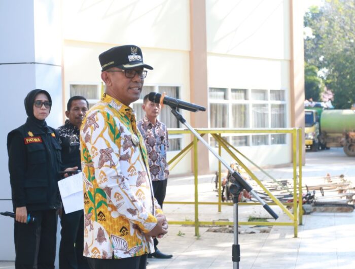 Pj Bupati Setiawan Apel Gabungan Pengecekan Randis DLHP Takalar
