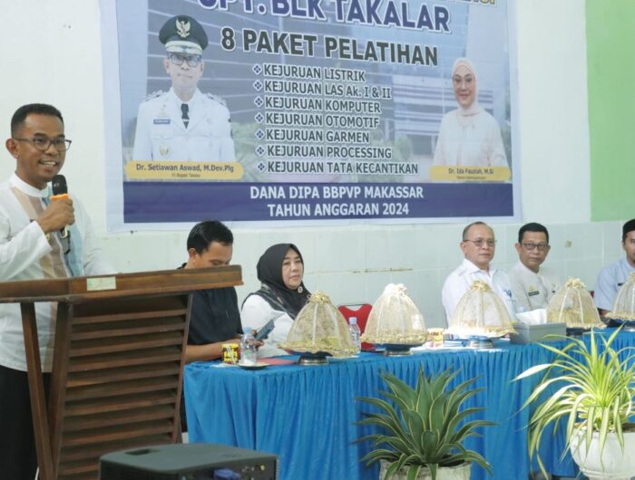 Pj Bupati Takalar Buka Pelatihan Berbasis Kompetensi bagi Pencari Kerja