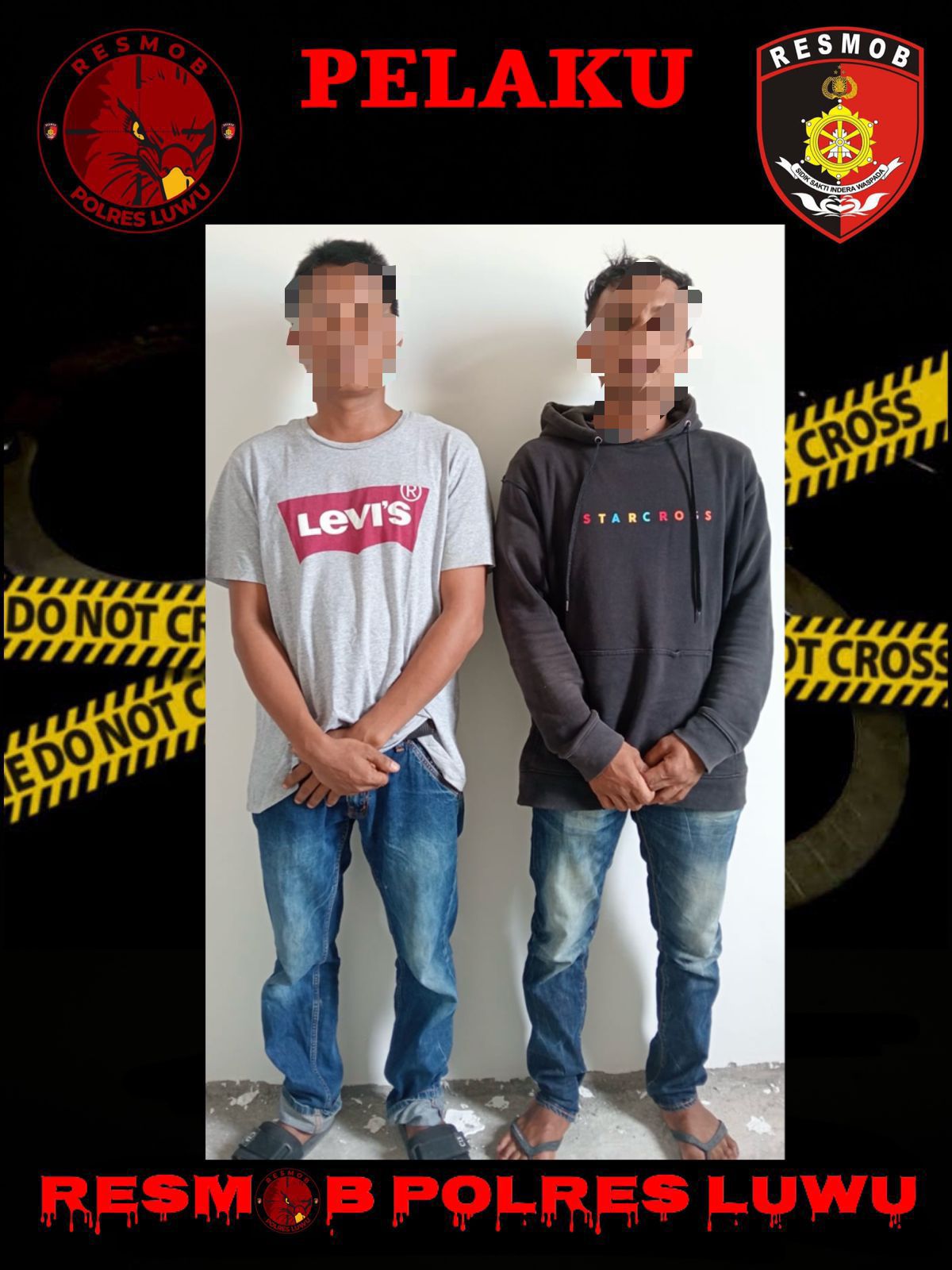Tim Resmob Luwu Amankan Dua Pelaku Penganiayaan dengan Parang