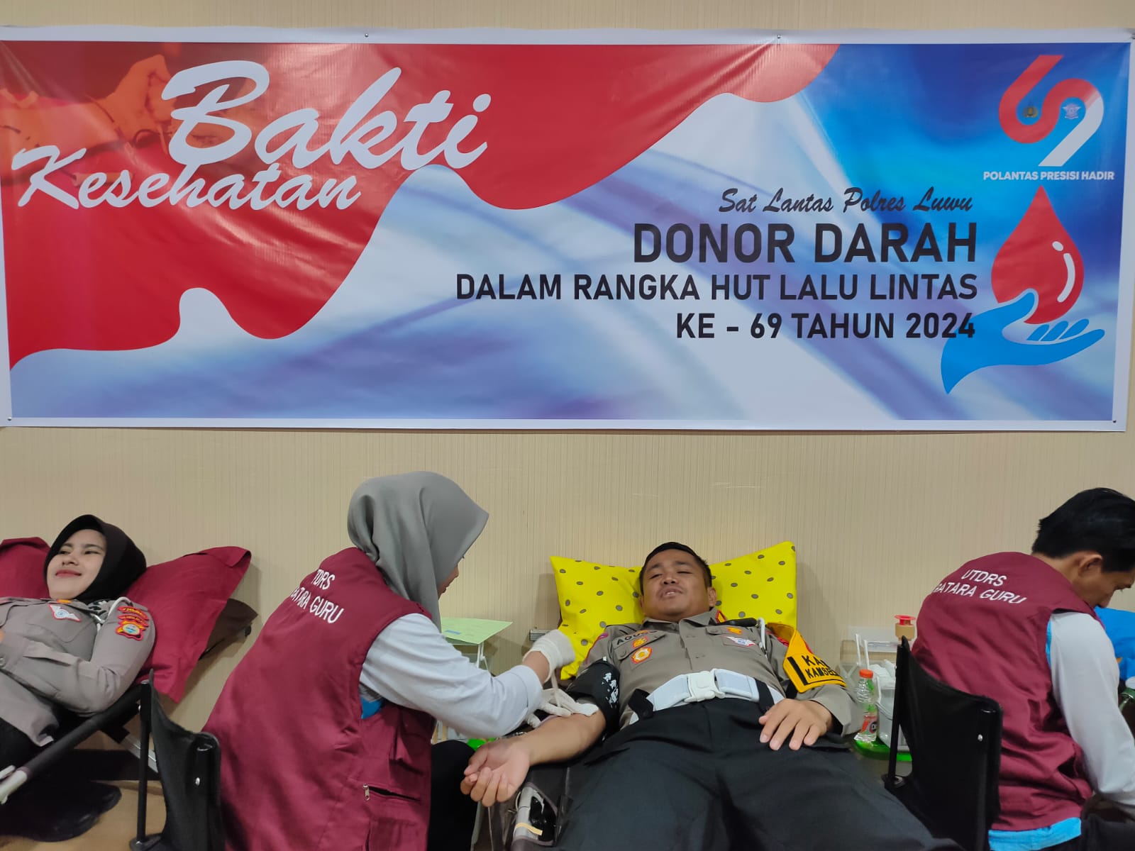 Jalin Kebersamaan, Polres Luwu Gelar Aksi Donor Darah Bersama Masyarakat