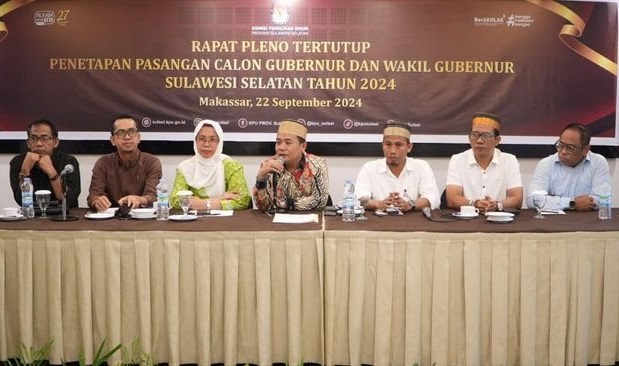 Pilgub Sulsel 2024, KPU Resmi Tetapkan ASS-Fatma dan Danny-Azhar sebagai Kontestan