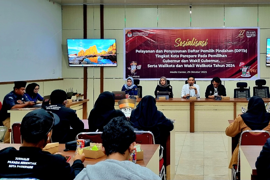 KPU Parepare Sosialisasikan Layanan Pindah bagi Pemilih