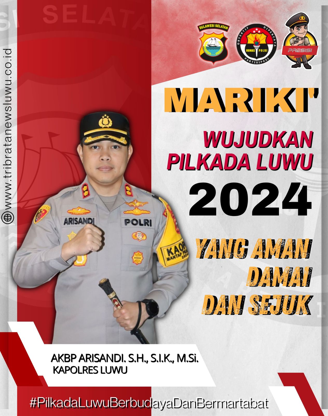 Kapolres Luwu Ajak Warga Bersatu Jaga Keamanan Pilkada 2024