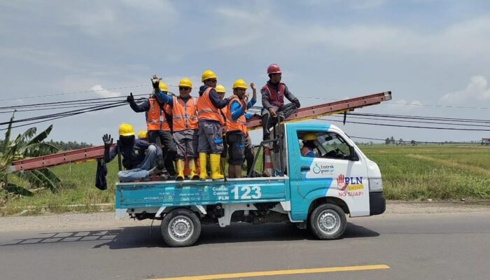 Akibat Angin Kencang, PLN Sidrap Ganti 39 Tiang Listrik Rusak