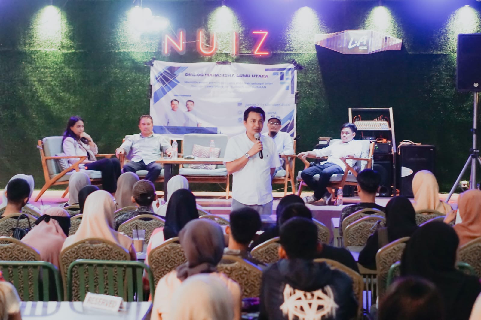 AMANJI Dialog Politik Bersama Mahasiswa, Singgung Lutra Miskin Ketiga di Sulsel