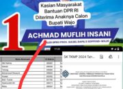Viral di Medsos, Anak Mantan Bupati Wajo Terima Bantuan TKMP 2024