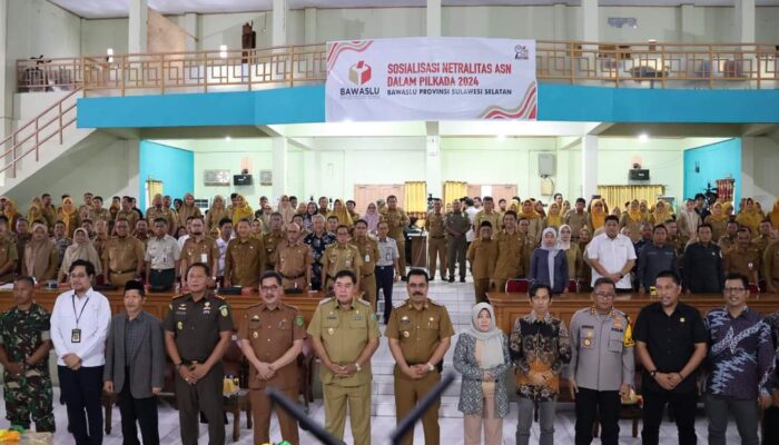 Pj Bupati Pinrang Tekankan Pentingnya Netralitas ASN dalam Sosialisasi Bawaslu
