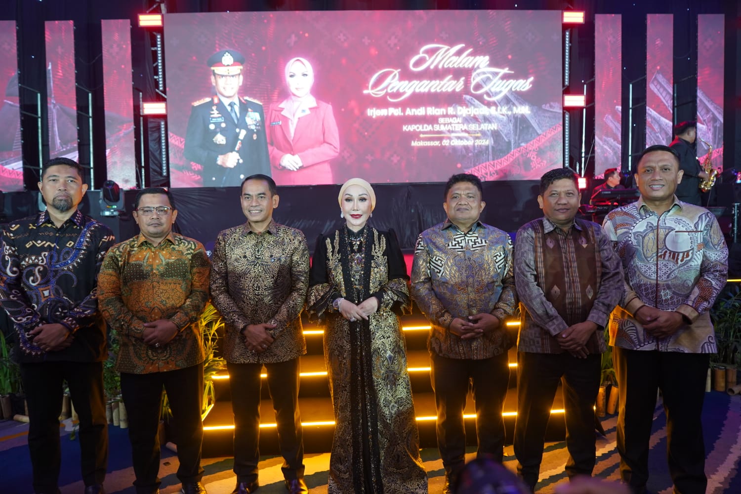 Muh Saleh Hadiri Malam Pengantar Tugas Andi Rian sebagai Kapolda Sumsel