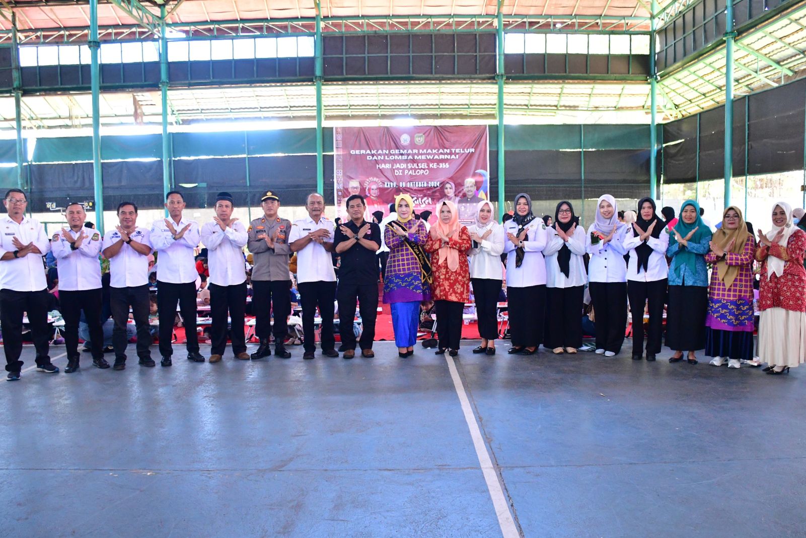 Lomba Mewarnai dan Kampanye Makan Telur Warnai Perayaan HUT Sulsel di Palopo