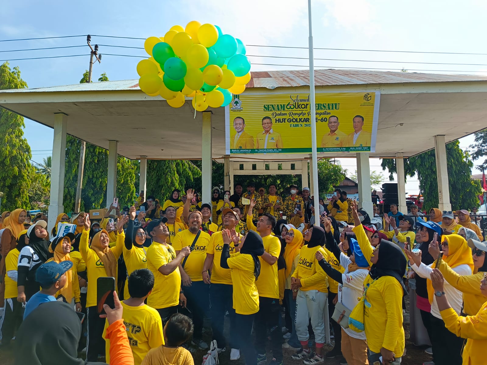 Senam Golkar Bersatu Luwu Sukses Pecahkan Rekor MURI di HUT ke-60
