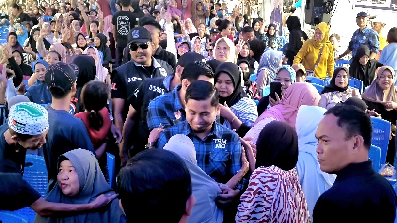 Meski Hujan, Kampanye TSM MO di Cappa Galung Dibanjiri Warga   