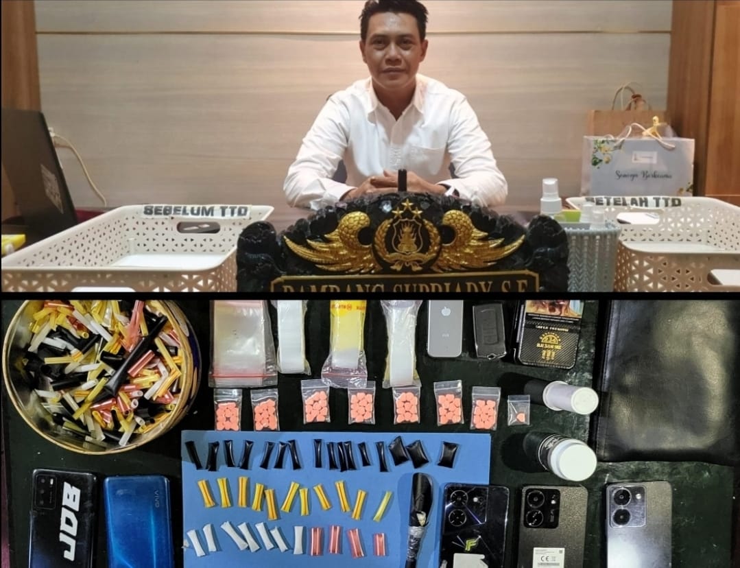 Diakhir Masa Jabatan, AKP Bambang Supriady Ungkap Lapak Narkotika di Kecamatan Belawa