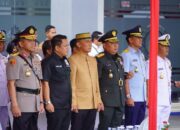 Wakil Ketua DPRD Sulsel Sufriadi Arif dan Brigjen Wahyudi Nostalgia di Sertijab Danlantamal VI Makassar