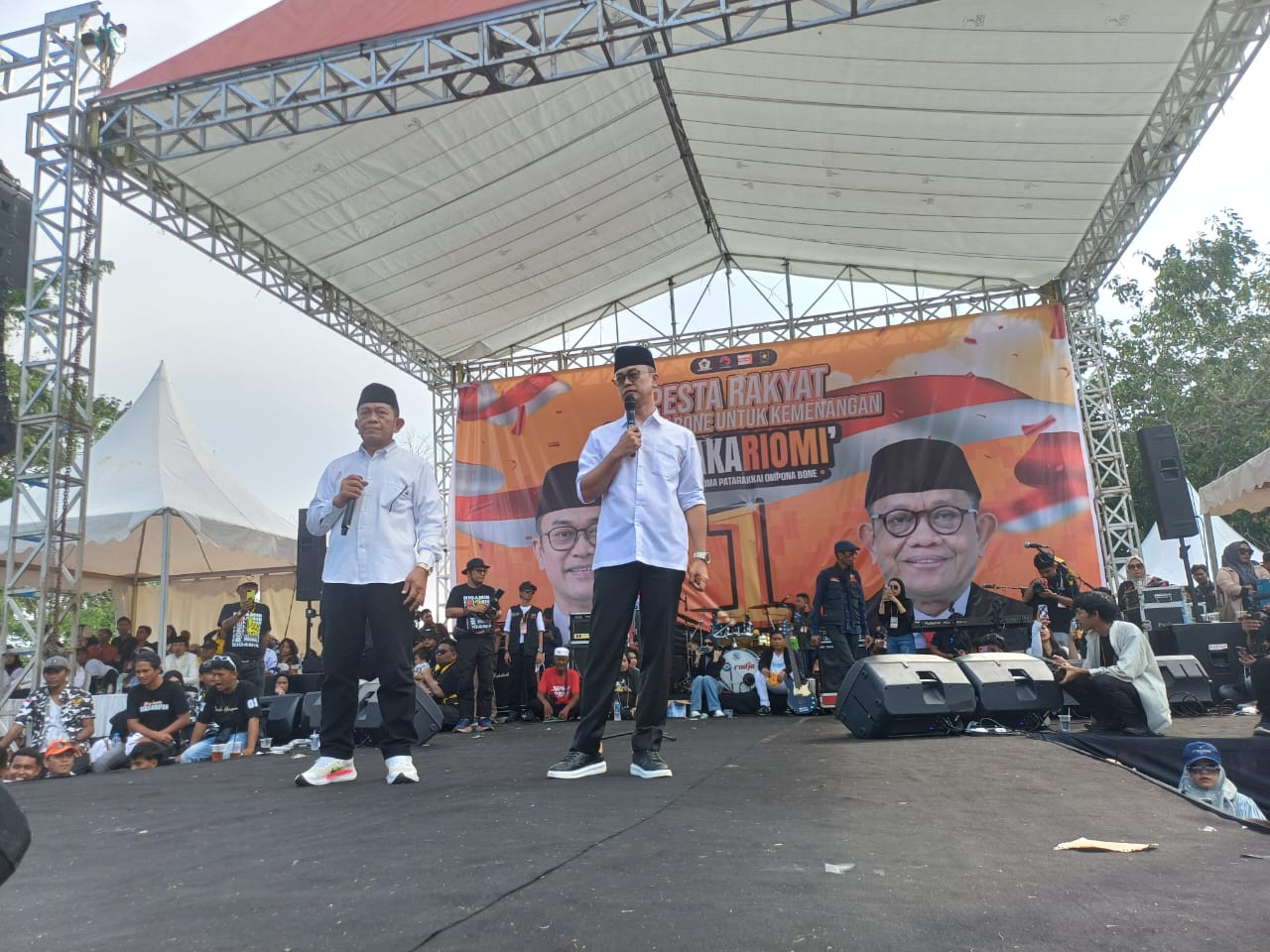 Rio-Amir Tutup Masa Kampanye Pilkada Bone dengan Dzikir dan Doa Bersama di Tonra