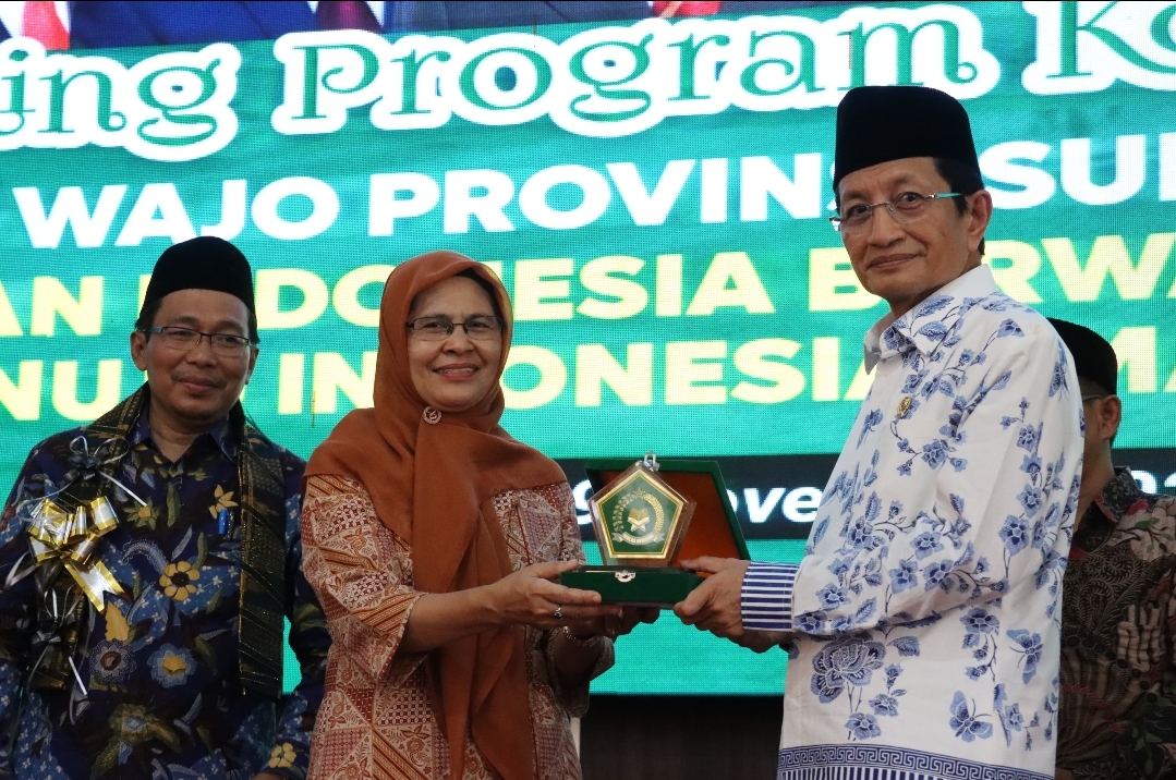Menteri Agama RI Nazaruddin Umar Resmikan Kota Wakaf Kabupaten Wajo.