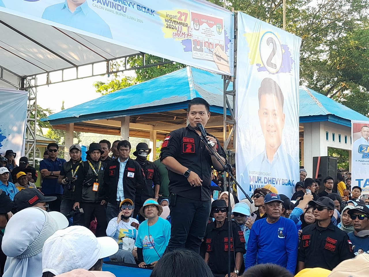 Kampanye di Lamasi, Pata-Dhevy Janji Prioritaskan Infrastruktur dan Pertanian