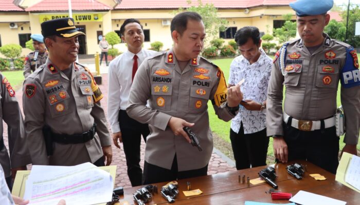 Disiplin Penggunaan Senjata Api, Polres Luwu Laksanakan Apel Serentak