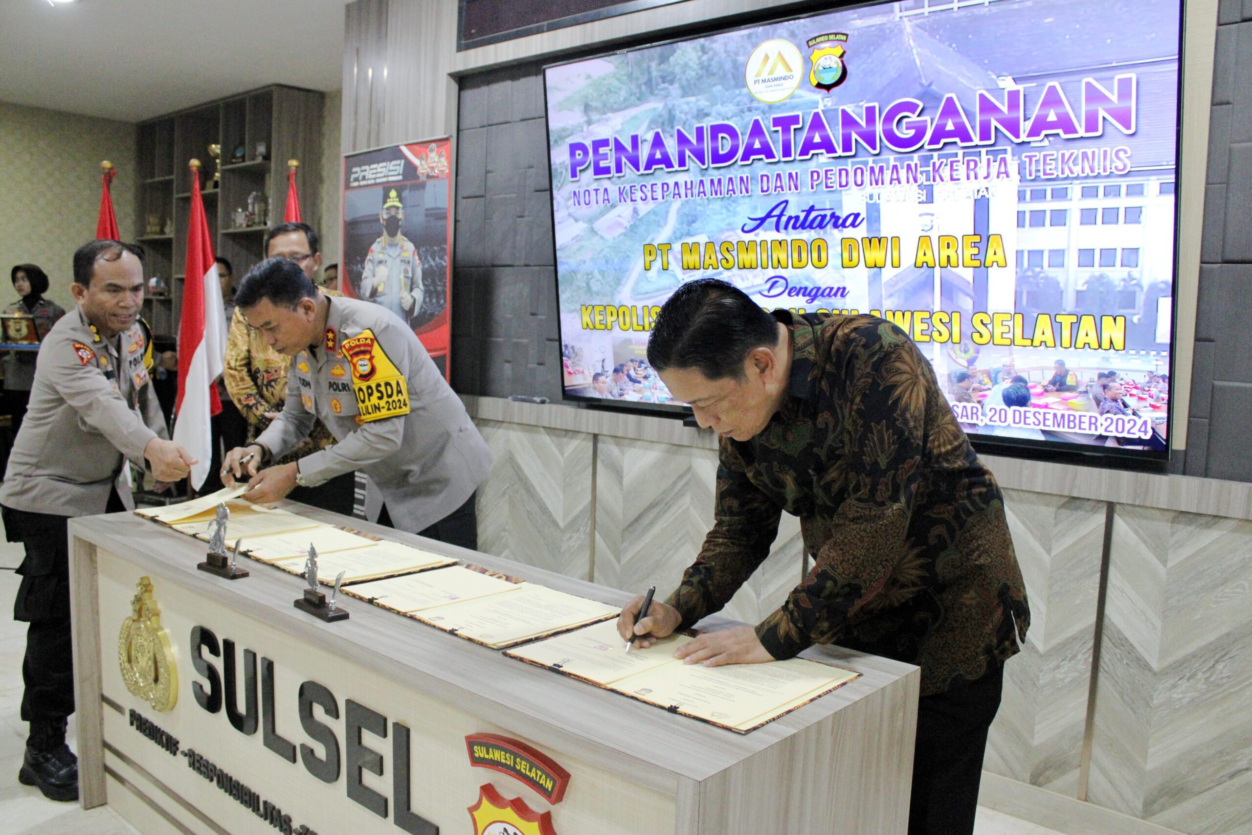 MDA dan POLDA Sulsel Teken Nota Kesepahaman untuk Keamanan