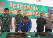 Pj Bupati Sidrap dan Danrem 141 Resmikan Kantor Baru Kodim 1420