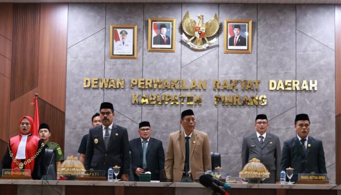 Pj Bupati Pinrang Hadiri Pelantikan Wakil Ketua DPRD 2024–2029