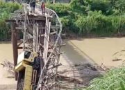 Jembatan Bulu Cenrana Roboh Lagi, Truk Ikut Terperosok