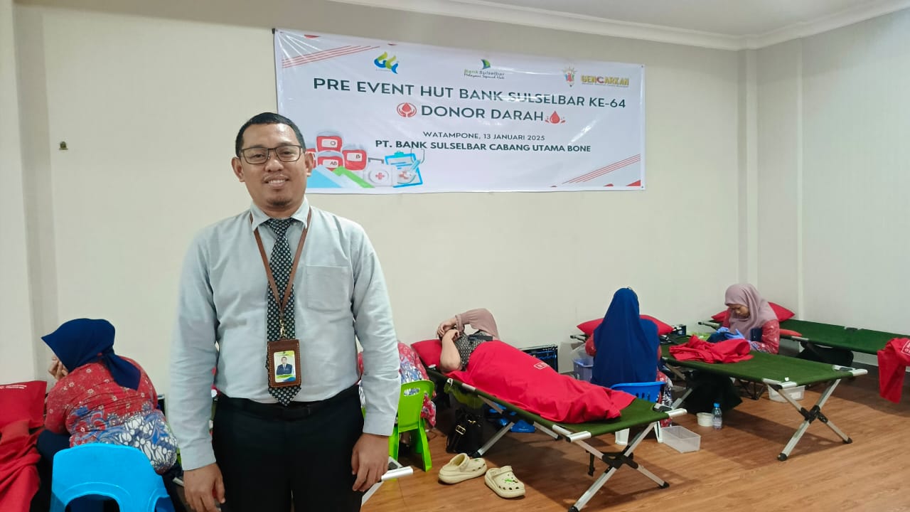 Bank Sulselbar Gelar Donor Darah Sambut HUT ke-64
