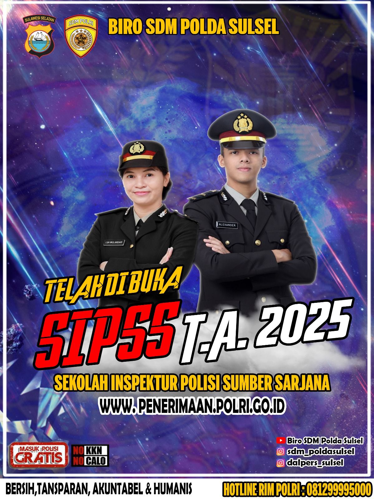 Polres Luwu Buka Pendaftaran SIPSS 2025, Simak Kualifikasinya!