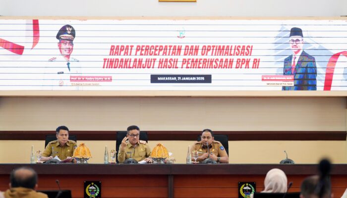 Bahas LHP BPK, Sekda Jufri Rahman Instruksikan OPD Segera Tindak Lanjut