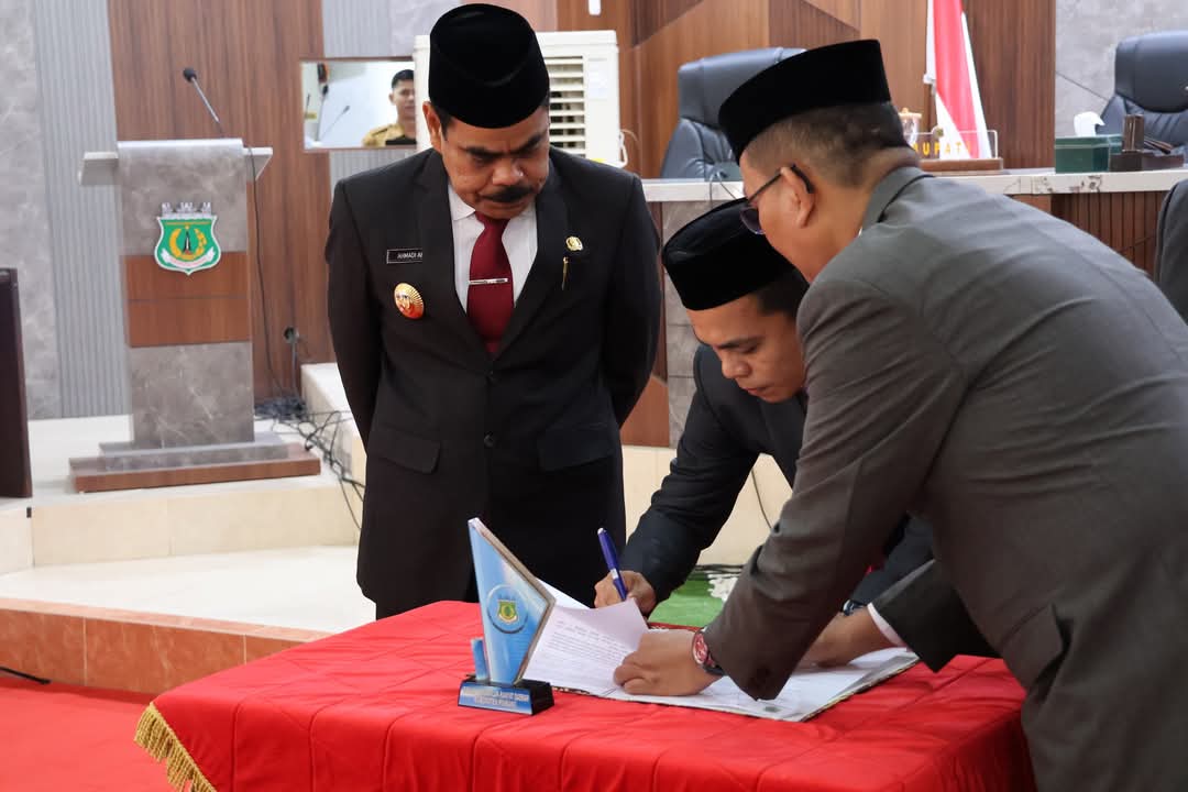 Penjabat Bupati Pinrang Hadiri Pengumuman Pasangan Bupati Terpilih