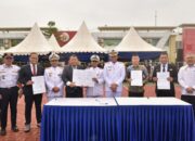 Pj Gubernur Sampaikan Asta Cita Presiden Prabowo Saat Lepas Perwira Transportasi PIP Makassar