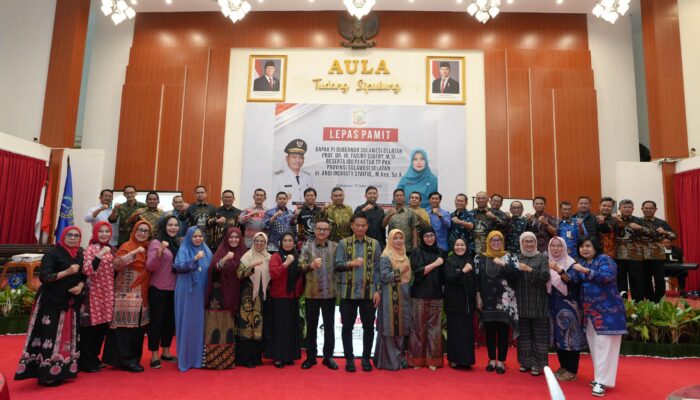 Pisah Sambut Pj Gubernur Sulsel, Prof Fadjry Apresiasi Dukungan OPD